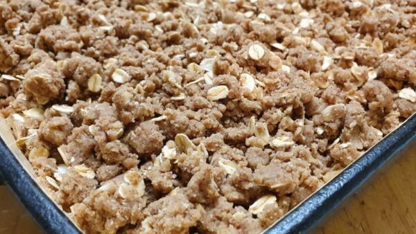 Apple And Rhubarb Crumble Vegan Recipe - Detox and Cure